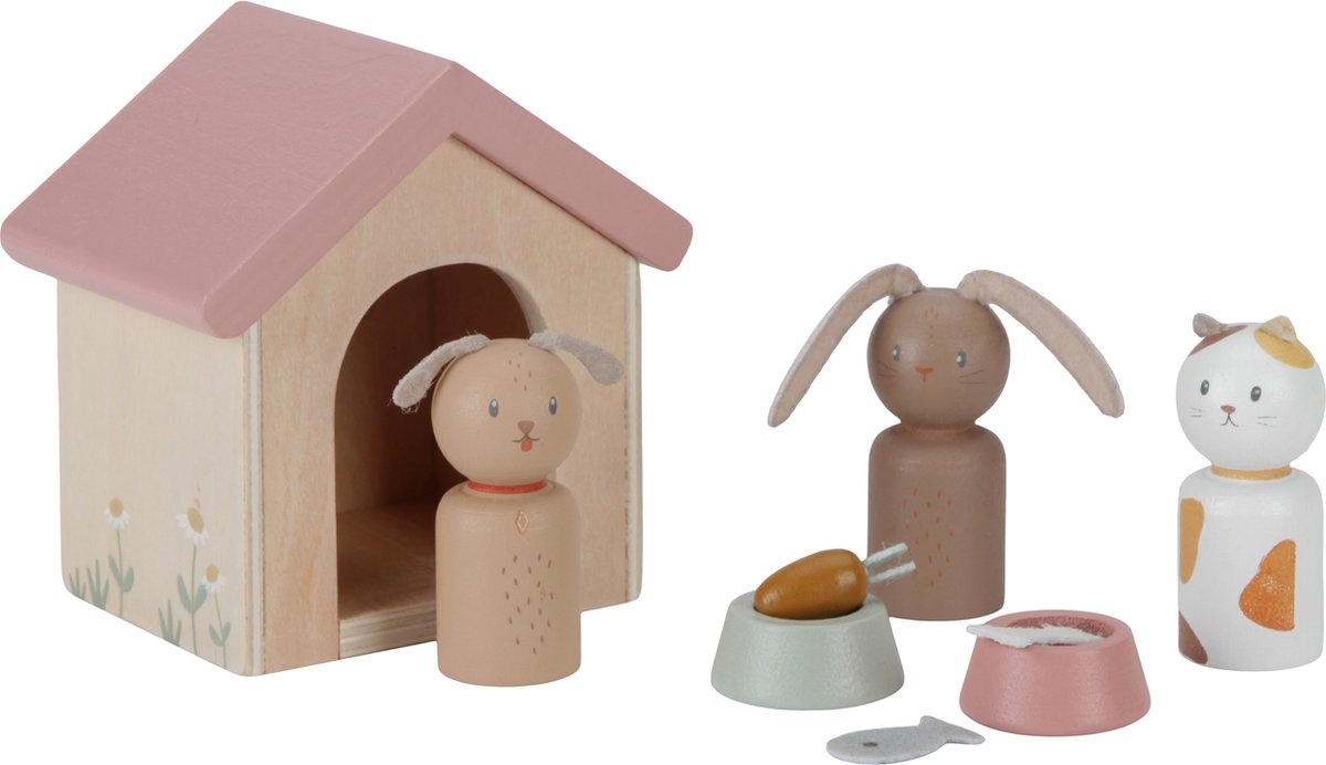 Poppenhuis accessoires - Huisdieren - Little Dutch