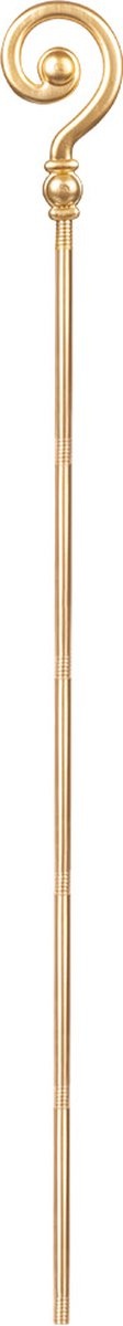 Staf - Sinterklaas - Goudkleurig - Plastic - 185cm - 6dlg.