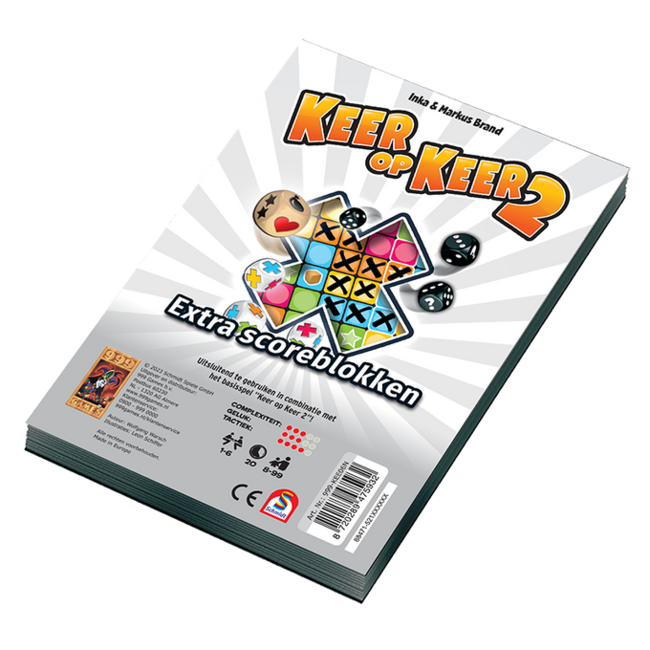 999 Games Scoreblok - Keer op keer 2 - Scoreblok - 2st. - 8+