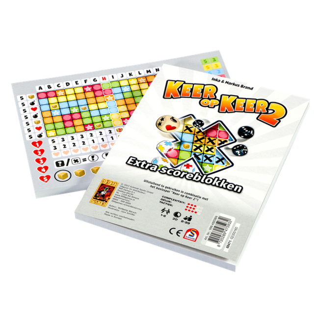 999 Games Scoreblok - Keer op keer 2 - Scoreblok - 2st. - 8+