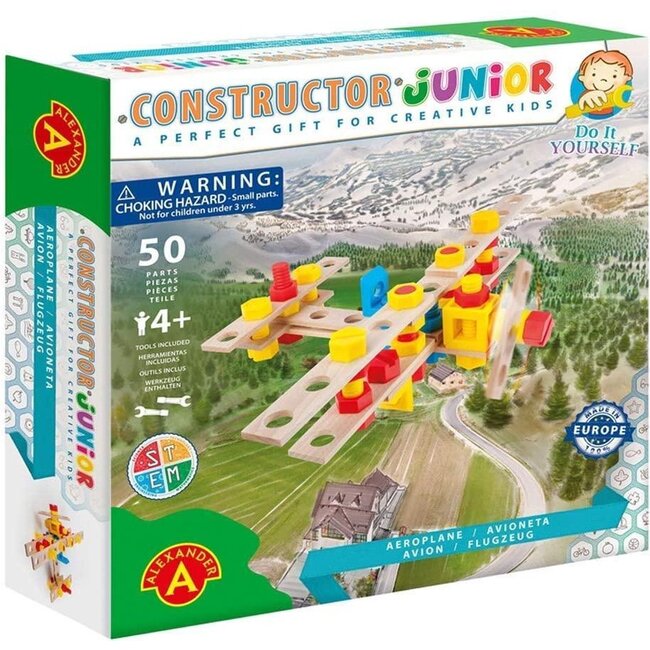 Alexander Constructor Junior – Do it yourself construction sets - Vliegtuig - 50dlg.