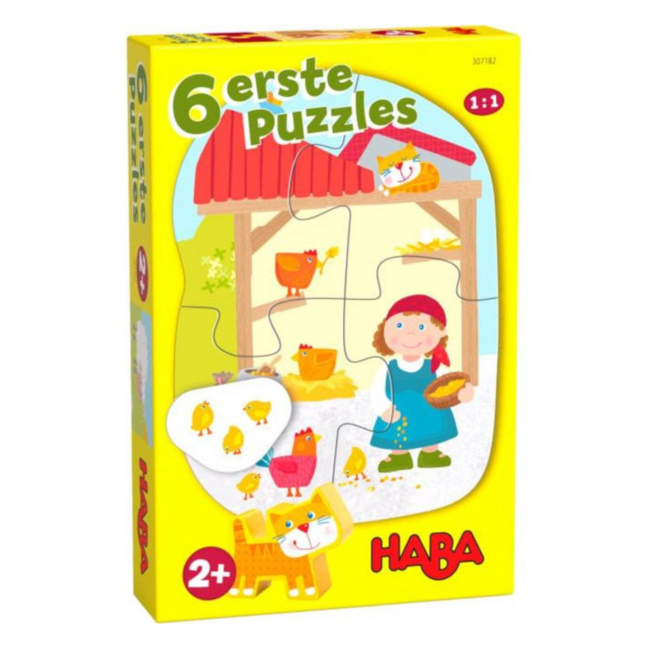 Haba Puzzel - Eerste puzzels - Boerderij - 2, 2, 3, 3, 4 & 4st.