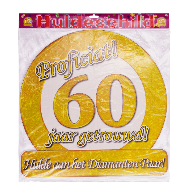 Paper Dreams Huldebord - 60 jaar getrouwd
