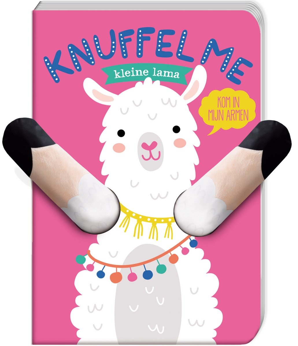 Boek - Knuffel me - Kleine lama - Met vingerpopfunctie