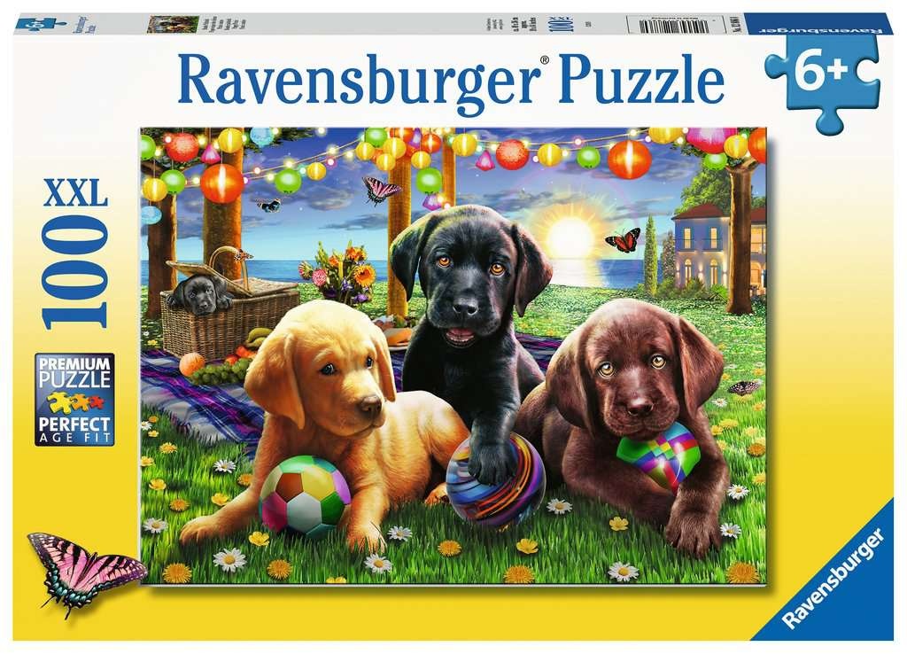 Puzzel - Honden picknick - 100st. XXL