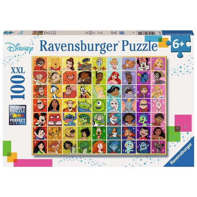 Ravensburger Puzzel - Disney kleurenpalet - 100st. XXL