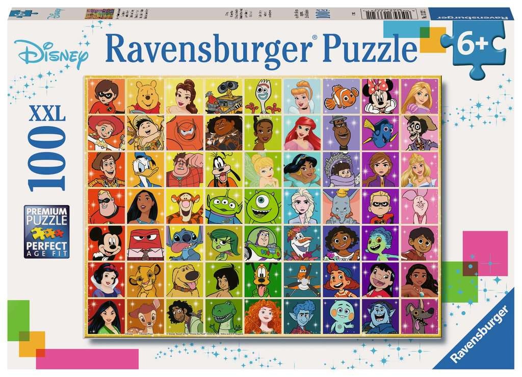 Puzzel - Disney kleurenpalet - 100st. XXL