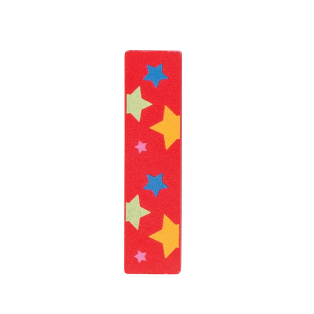 Decoratieletter - I - Hout - 7cm - Rood