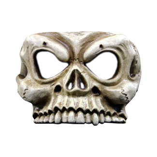 Partychimp Halfmasker - Schedel - Met veel tanden