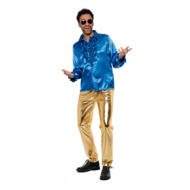 Partychimp Broek - Disco - Goud - XXL