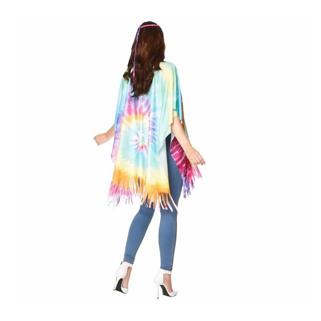 Partychimp Poncho - Hippie - Flower power- Batik - One size