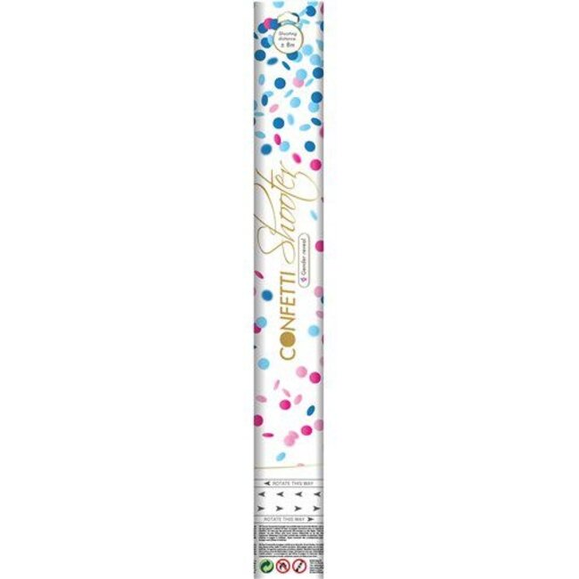 Haza-Witbaard Confettikanon - Gender reveal - Blauw