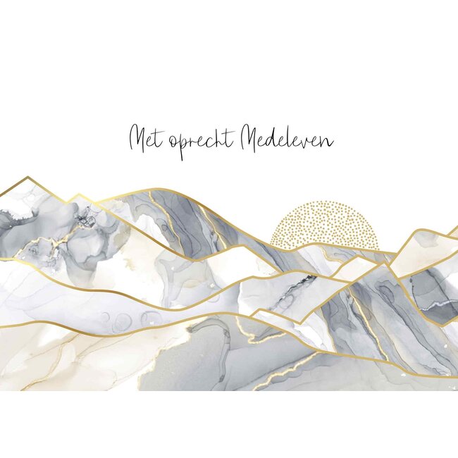 Artige Kaart - Solace - Met oprecht medeleven - SOL015