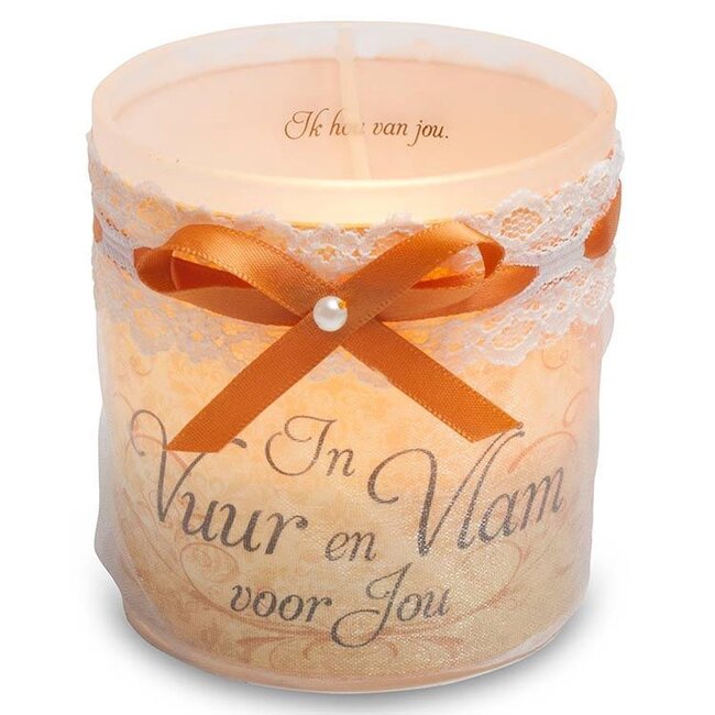 Miko Kaars - Organza - In vuur en vlam