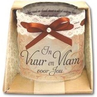 Miko Kaars - Organza - In vuur en vlam