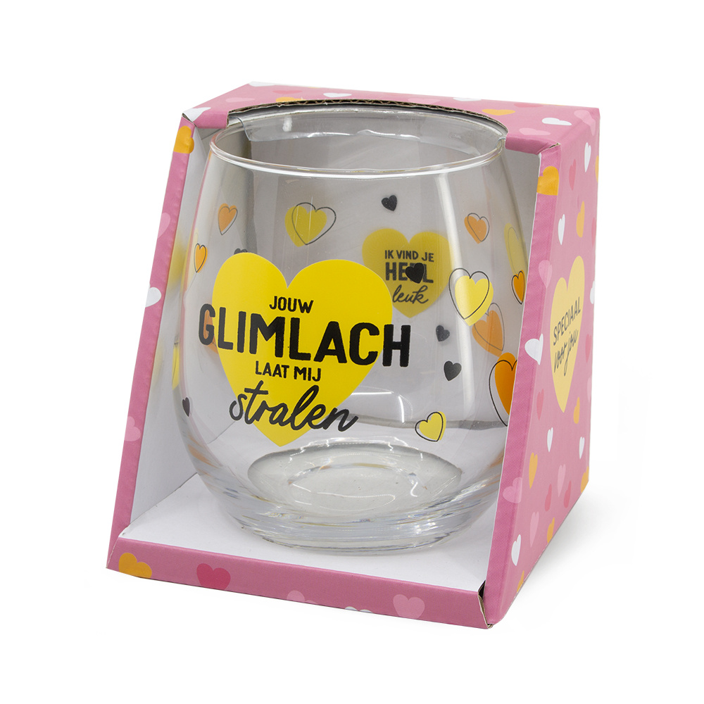 Glas - Water- & wijnglas - Jouw glimlach laat mij stralen