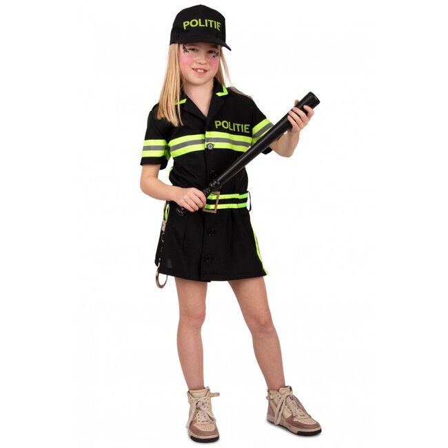PartyXplosion Kostuum - Politie agente - Jurk & pet - mt.140