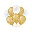 Paperdreams Ballonnen - 50 jaar - Goud, wit - 30cm - 8st.
