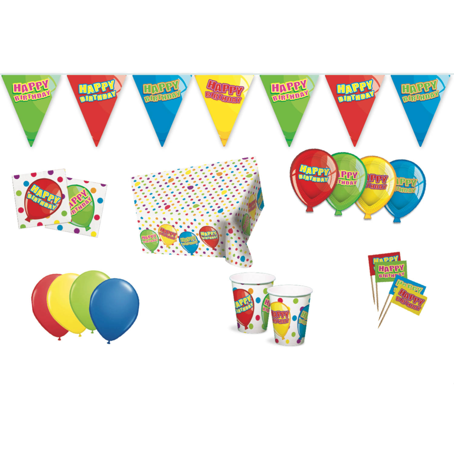 Feestpakket - Happy Birthday - 69dlg.