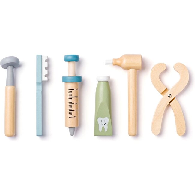 Dokterset - Tandarts - Hout - In metalen koffer - 3+