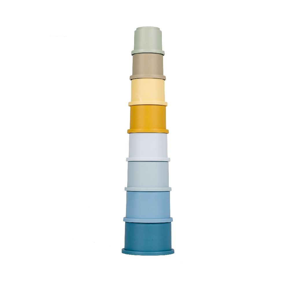 Stapeltoren - Blauw - 8dlg. - 1+