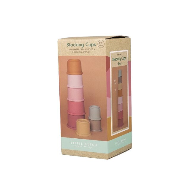 Little Dutch Stapeltoren - Roze - 8dlg. - 1+