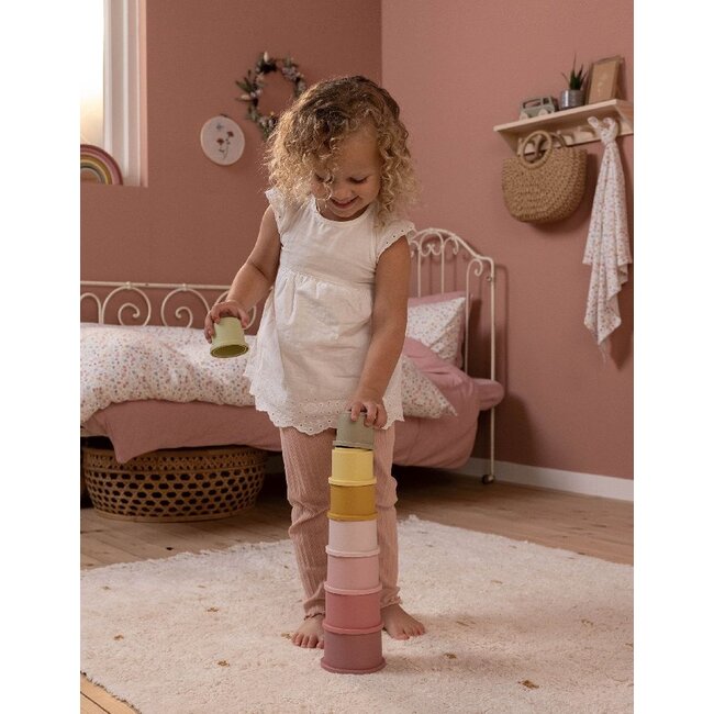 Little Dutch Stapeltoren - Roze - 8dlg. - 1+