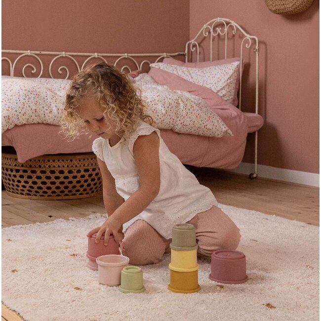 Little Dutch Stapeltoren - Roze - 8dlg. - 1+