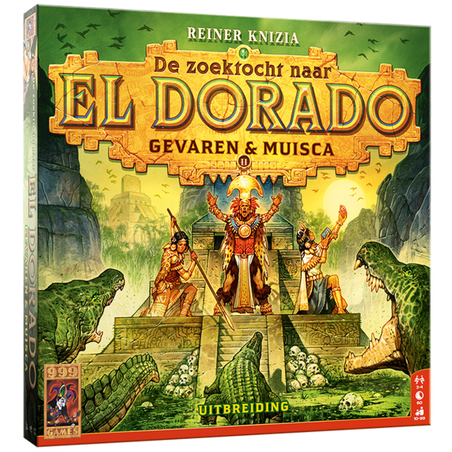 999 Games Spel - De Zoektocht naar El Dorado - Uitbreiding - Gevaren & Muisca - 10+