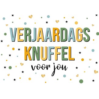 Artige Kaart - Daisy - Verjaardags knuffel - DSY047-A