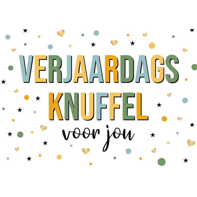 Kaart - Daisy - Verjaardags knuffel - DSY047-A