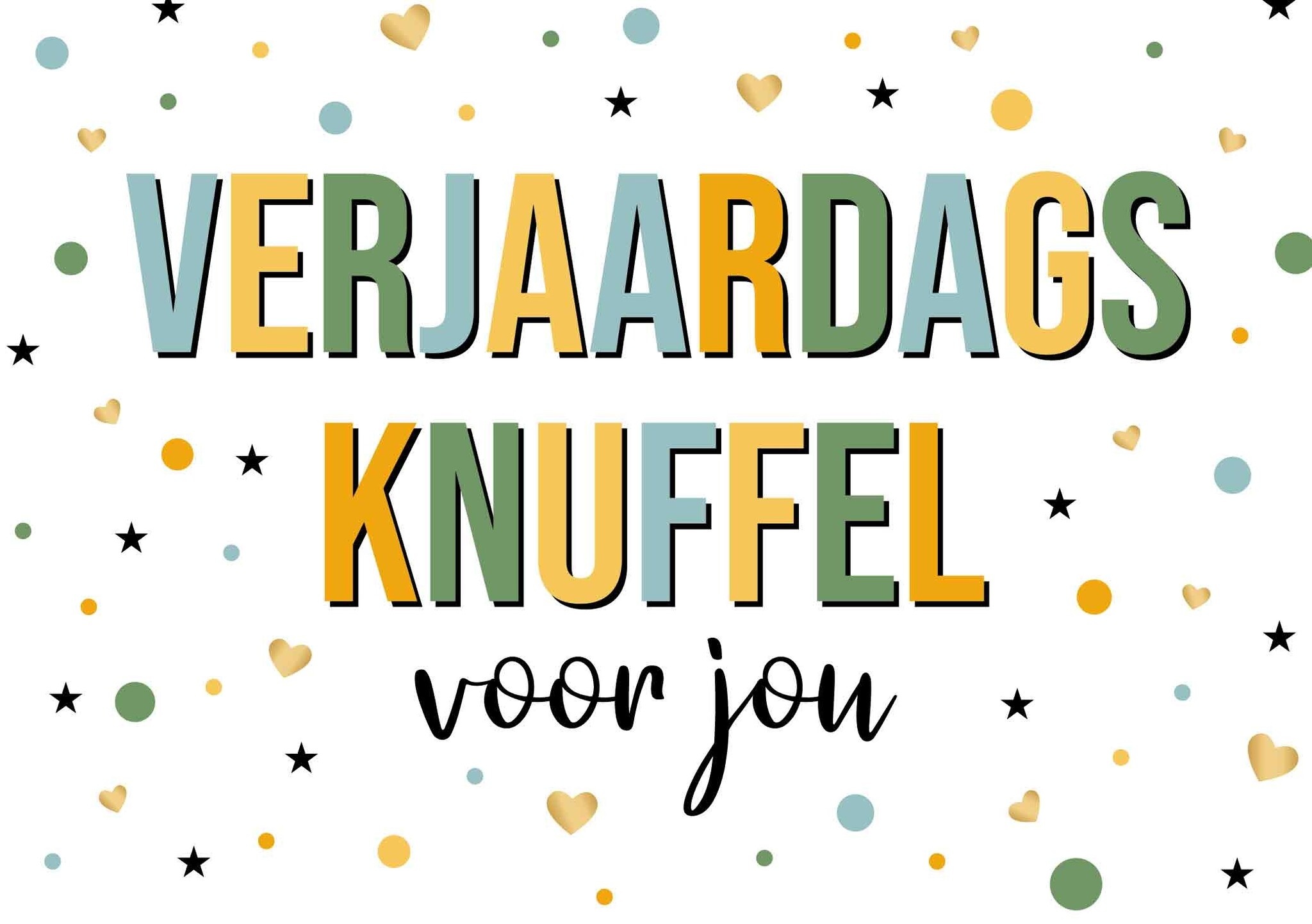 Kaart - Daisy - Verjaardags knuffel - DSY047-A
