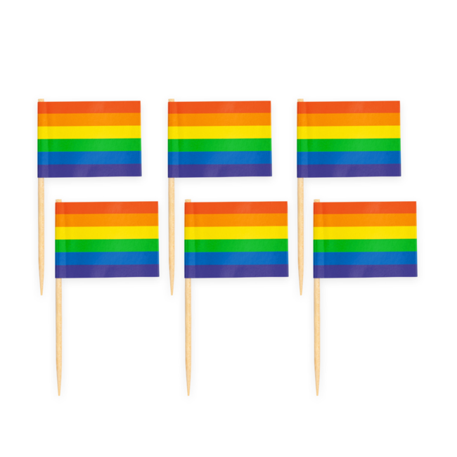 Globos Prikkertjes - Regenboog vlag - 50st.