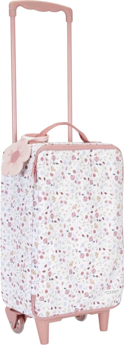 Koffer - Trolley - Flowers & butterflies - Roze