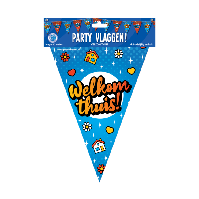 Vlaggenlijn - Welkom thuis - 10m