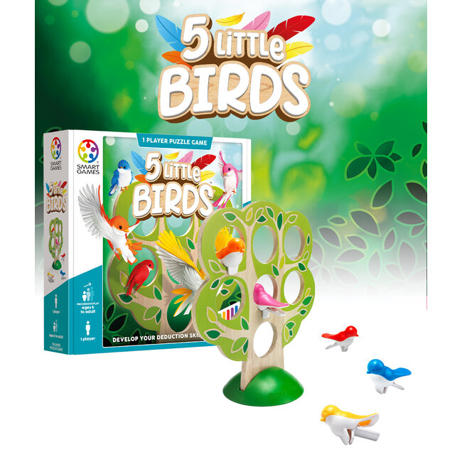 SmartGames Five little birds - Hindernisbaan - IQ spel - 5+