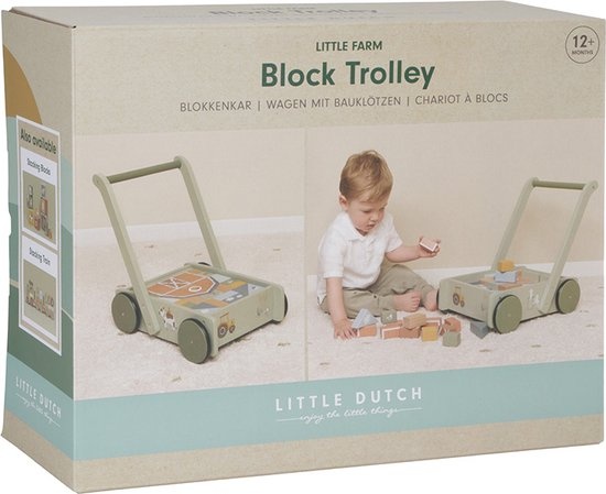 Blokkenkar - Boerderij - Little Dutch - 1+