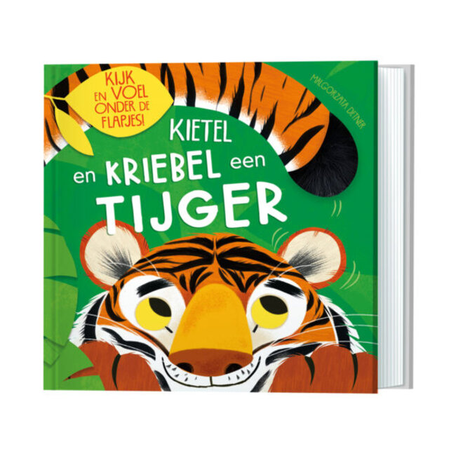 Lantaarn Boek - Voelboek met flapjes - Kietel & kriebel een tijger