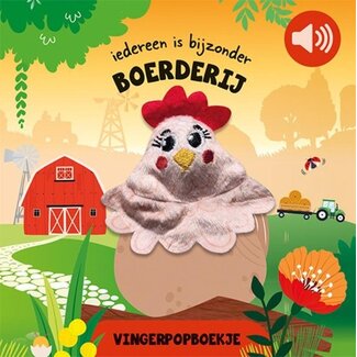 Lantaarn Boek - Vingerpopboek - Boerderij - Met piep