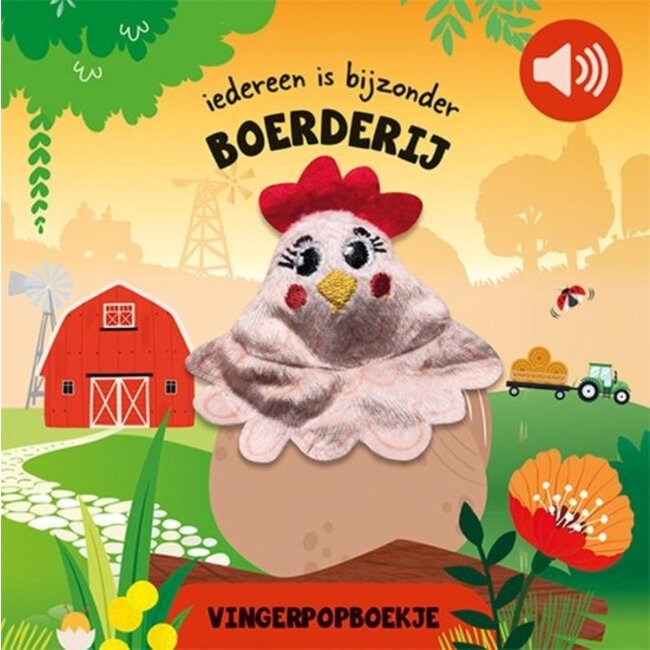 Lantaarn Boek - Vingerpopboek - Boerderij - Met piep