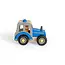 BigJigs Auto - Tractor - Blauw - 13x10x7.5cm