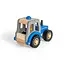 BigJigs Auto - Tractor - Blauw - 13x10x7.5cm