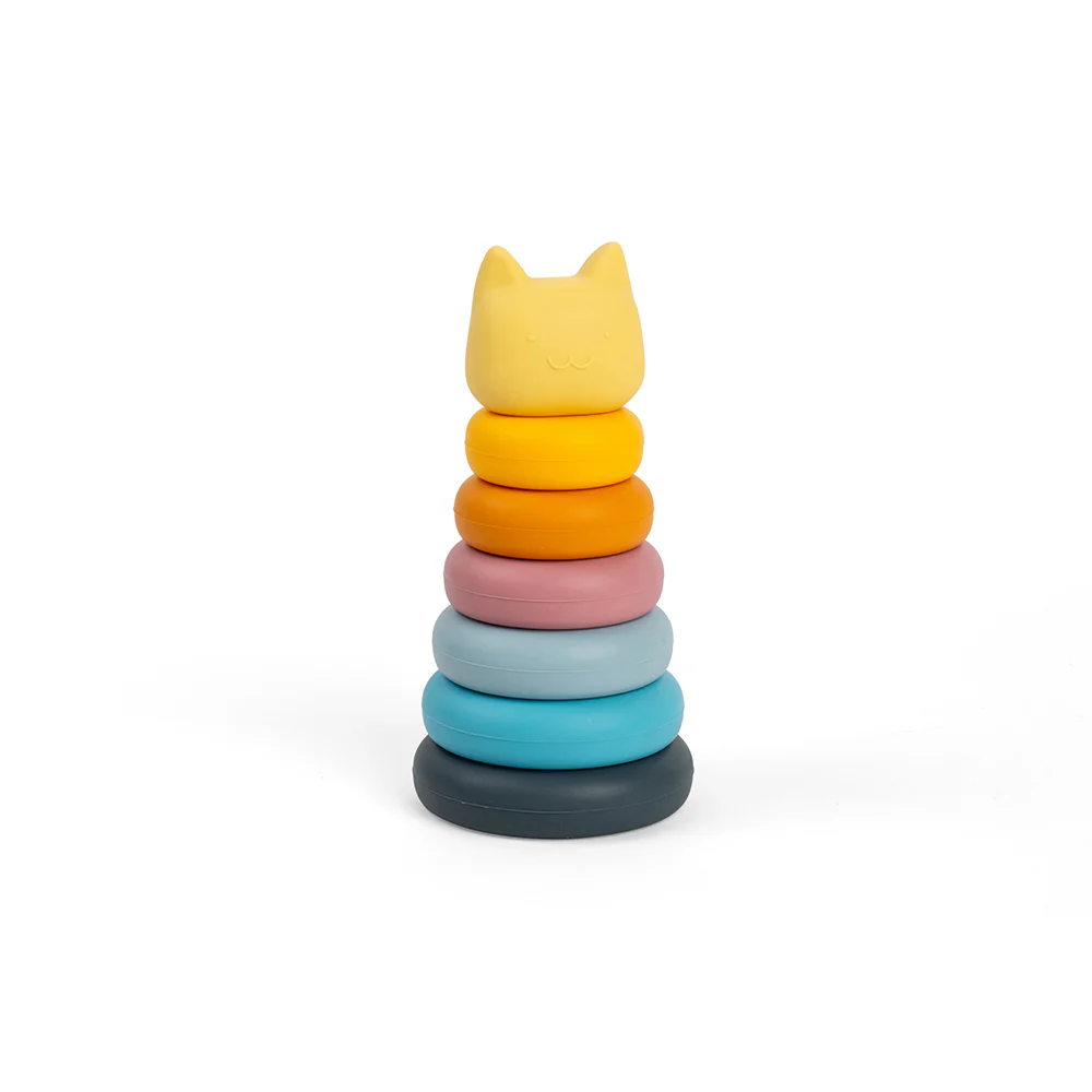 Stapelringen - Kat - Poes - 7dlg - 9x16cm - Silicone