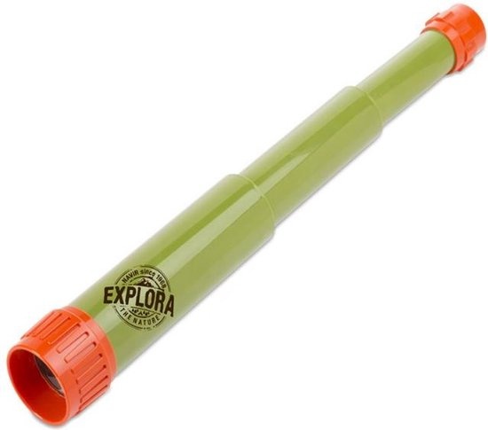 Telescoop - Junior - 20,5x5cm -  Groen/oranje - Vergroot 15x