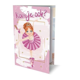 ImageGroup Uitnodigingskaarten - Ballerina - 6st.
