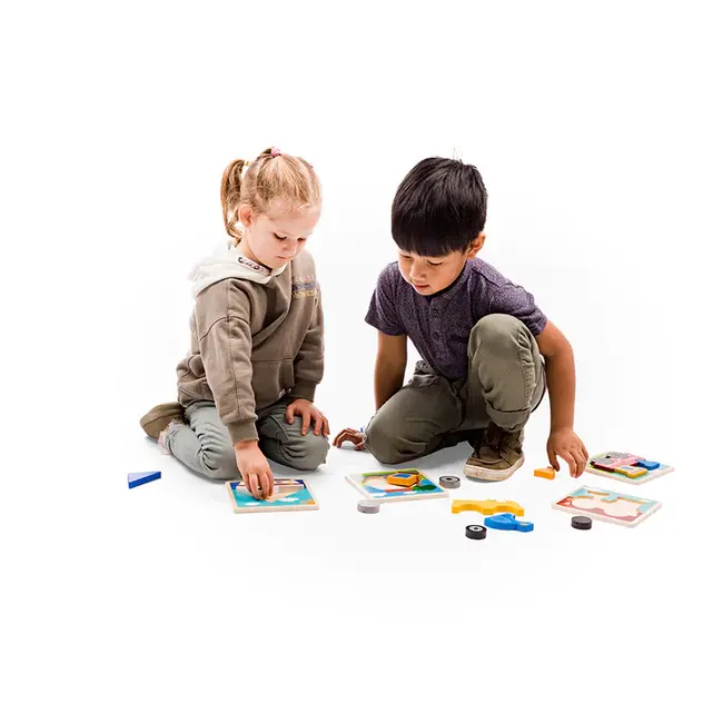 BigJigs Puzzel - Boot - Zeilboot - Extra dikke stukken - 4st.