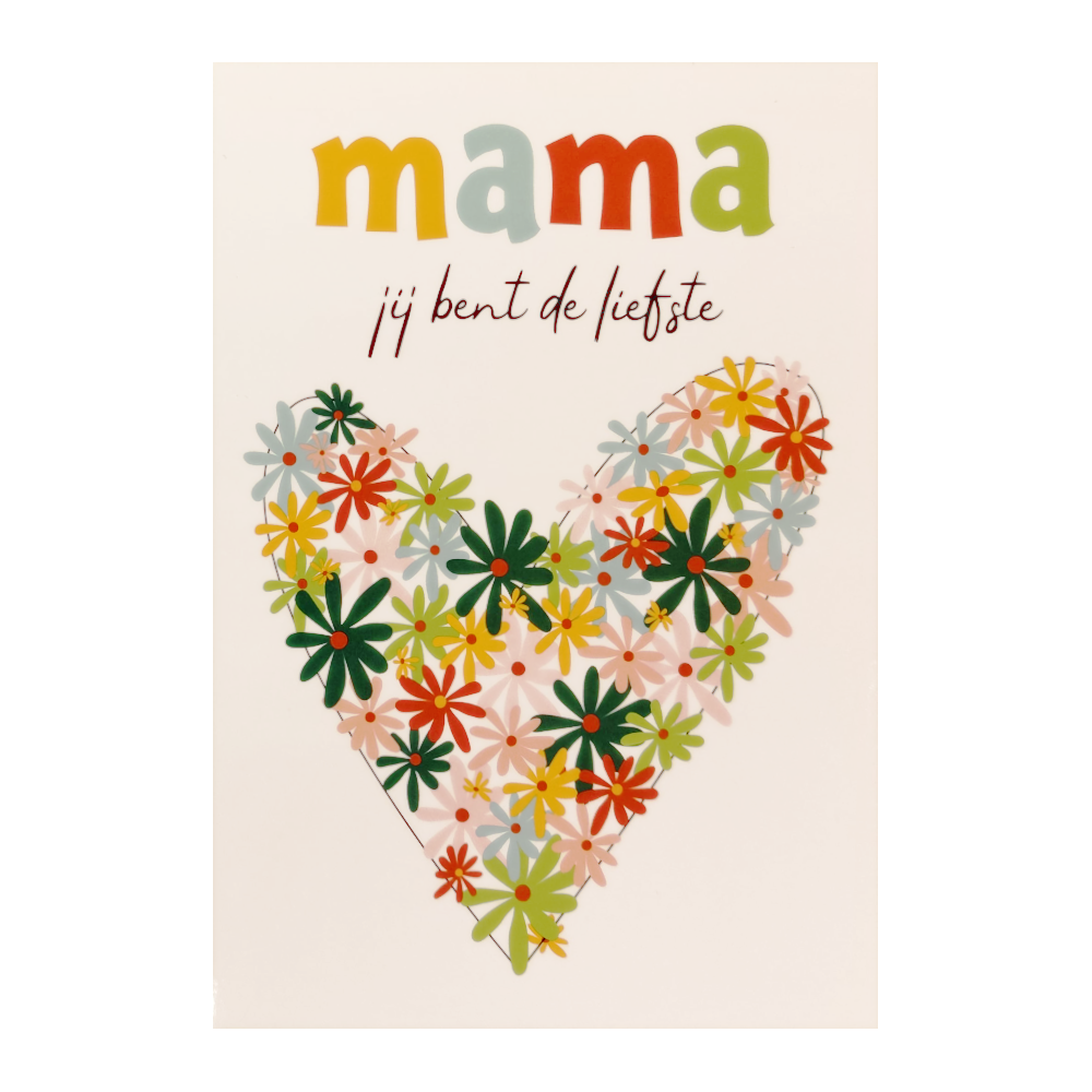 Kaart - Artige - Moederdag - Mama jij bent de liefste - SMR04-D