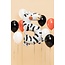 PartyXplosion Folieballon - Zebra 5 - 42x81cm - Zonder vulling