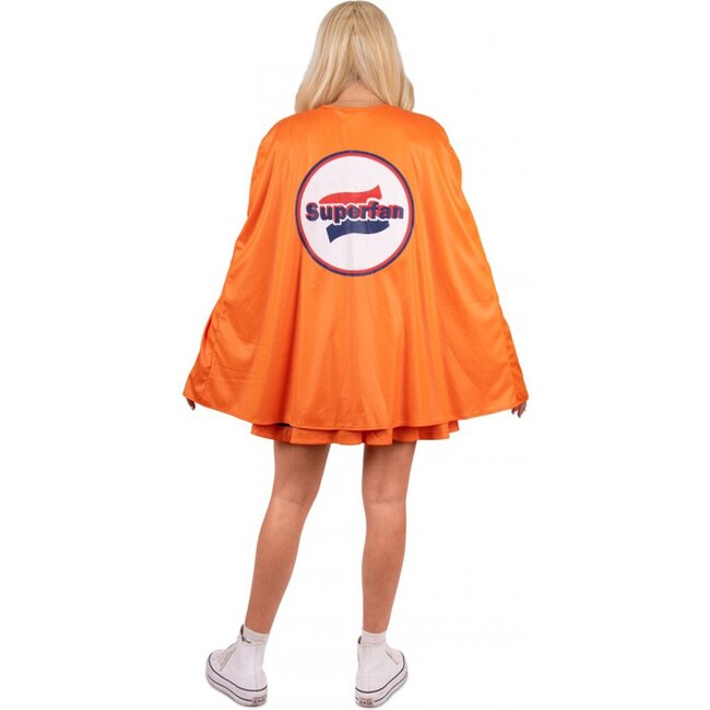 PartyXplosion Kostuum - Oranje superfan - Dame - XS/S