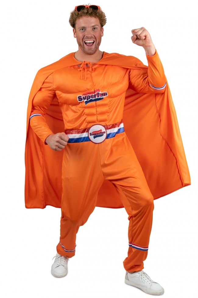 Kostuum - Oranje superfan - Man - XL/XXL